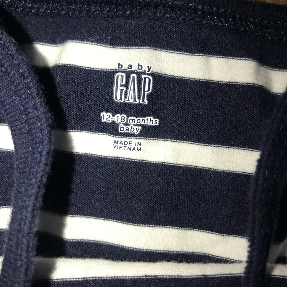5/$25 NWOT Baby Gap Navy Blue White Striped Tank One Piece Onesie